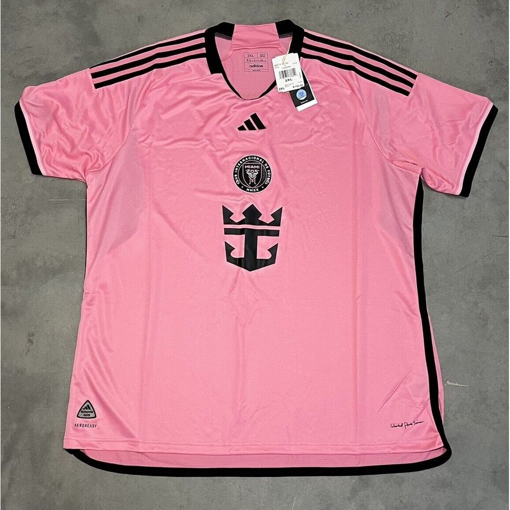 Adidas Inter Miami CF 24/25‎ Home Jersey, Easy Pink, IU0189, Size: XXL